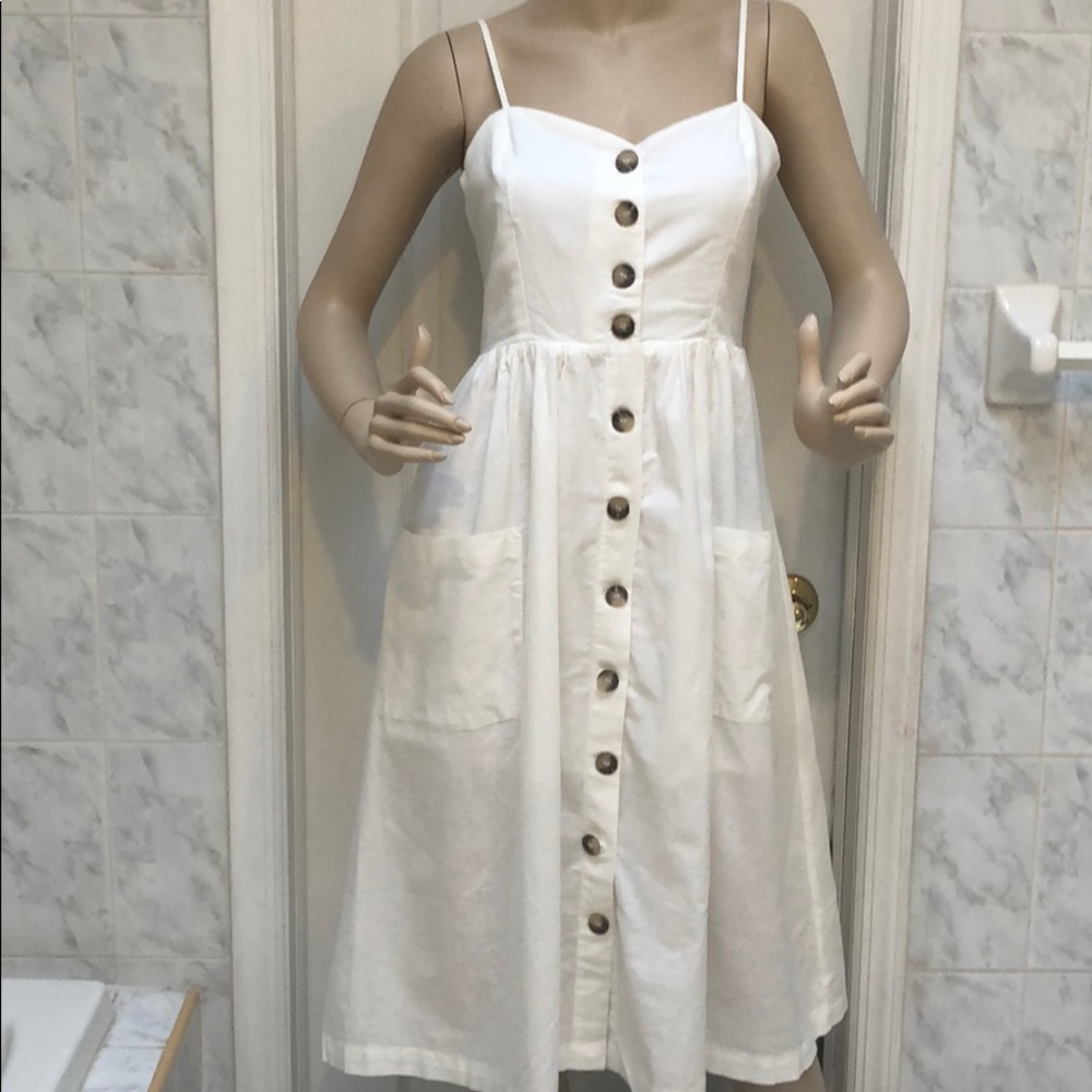 IVORY MIDI DRESS - Picture 4 of 7
